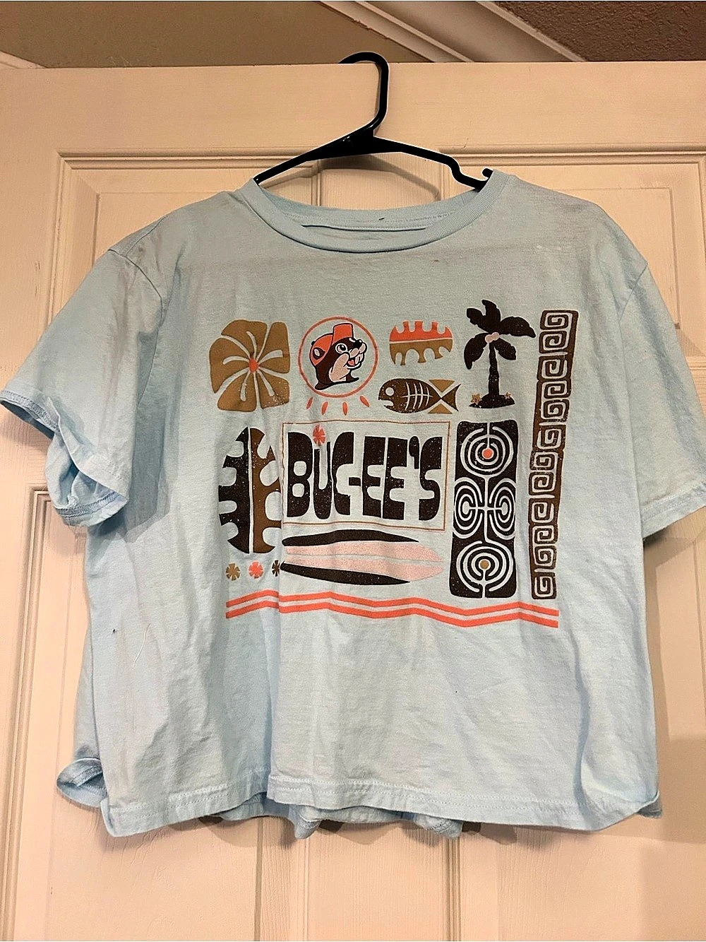 Buc-ee's Graphic Short Sleeve Crop Tee Size XL